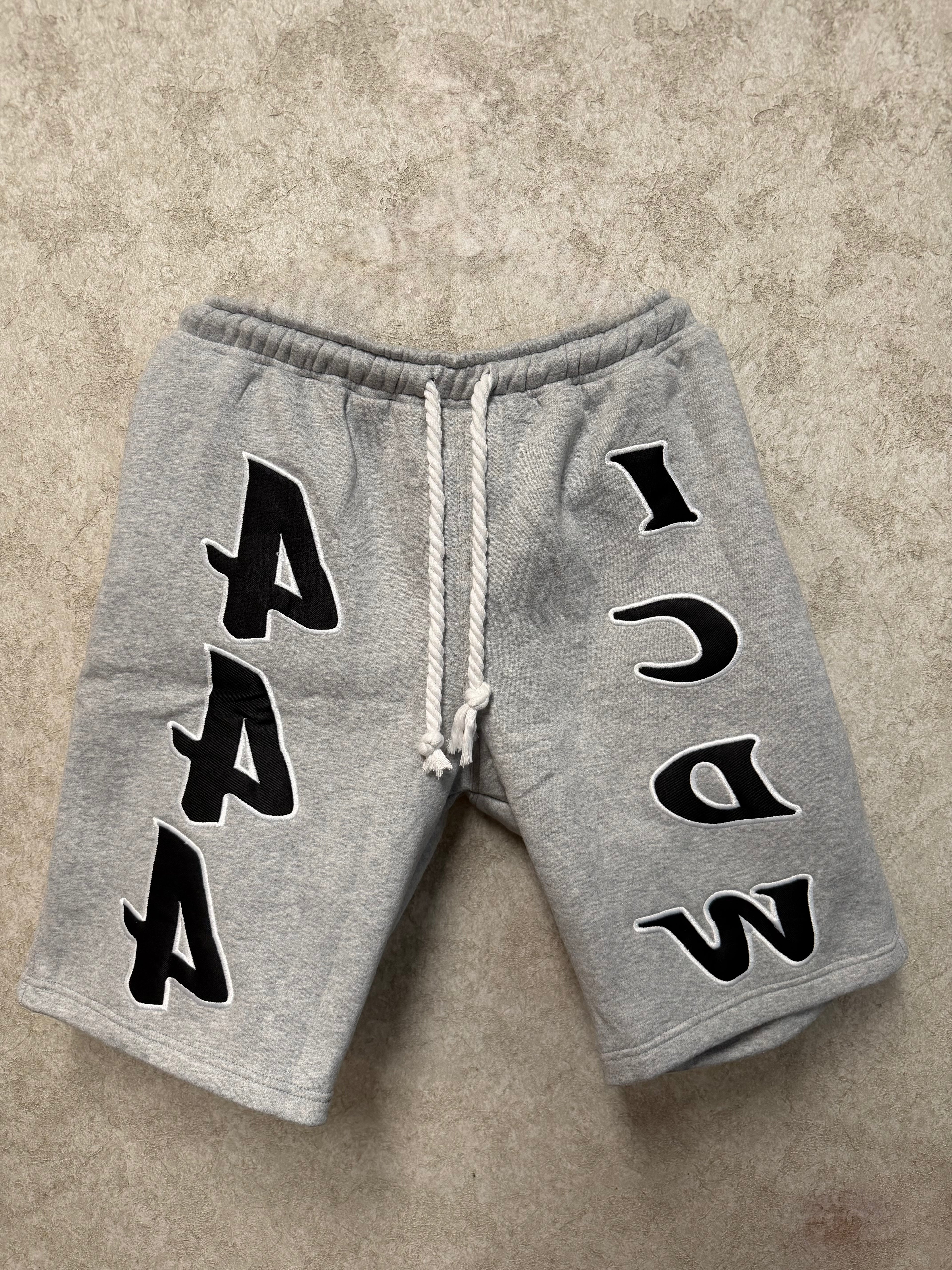 Gray "Face Yourself" Shorts